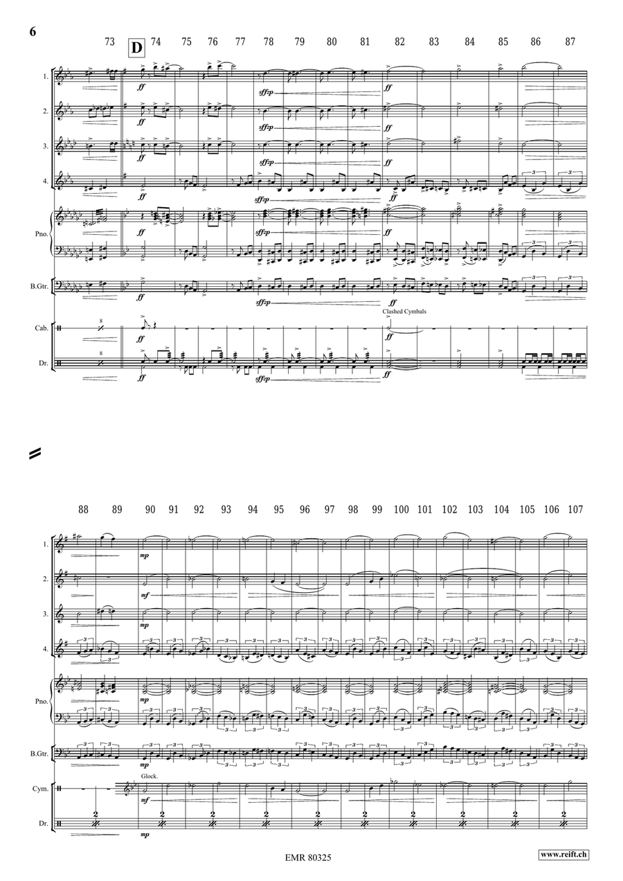 The Haunted House The Haunted House Saxophone Quartet scores gallery preview page 7