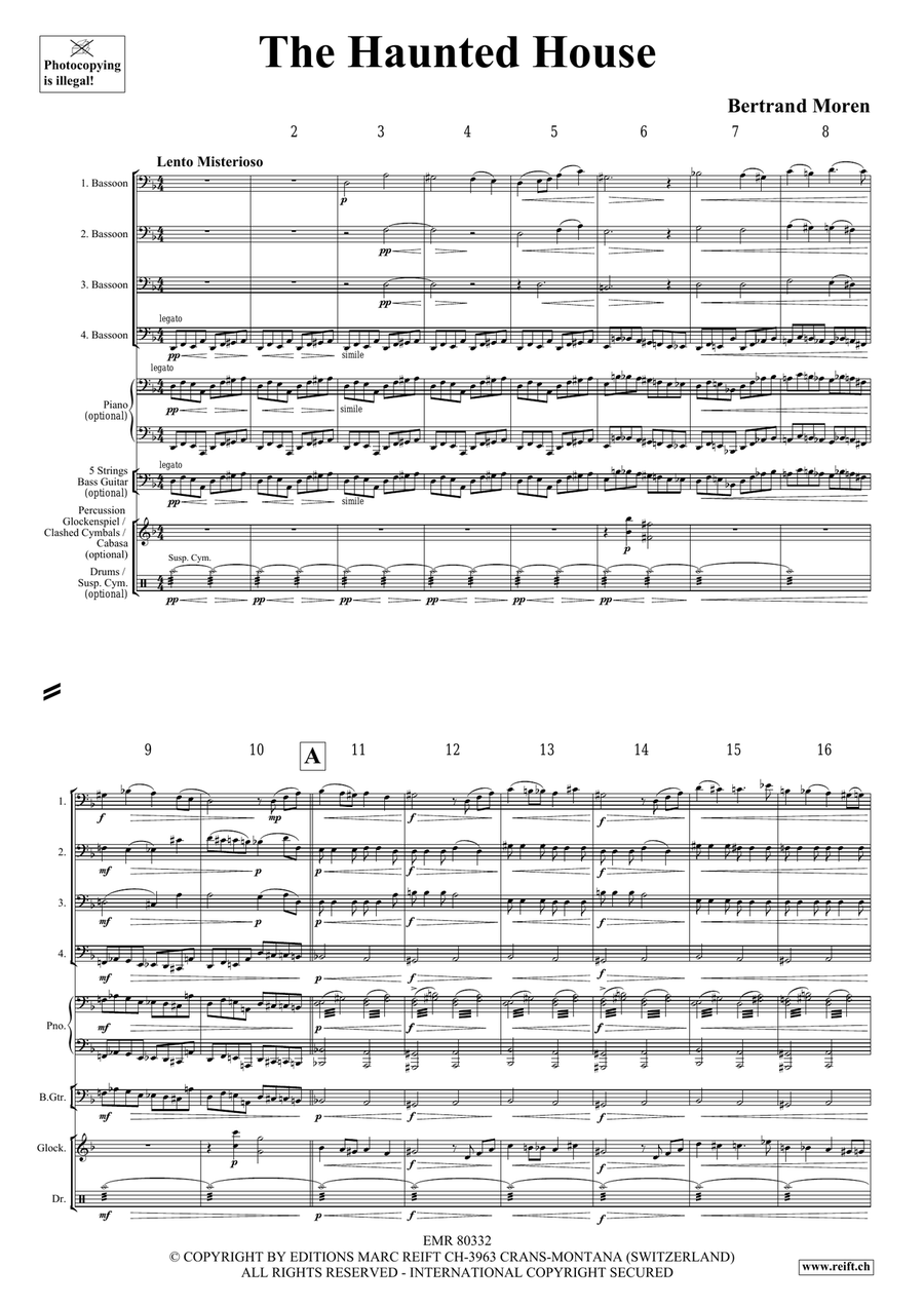 The Haunted House The Haunted House Bassoon Quartet scores gallery preview page 4