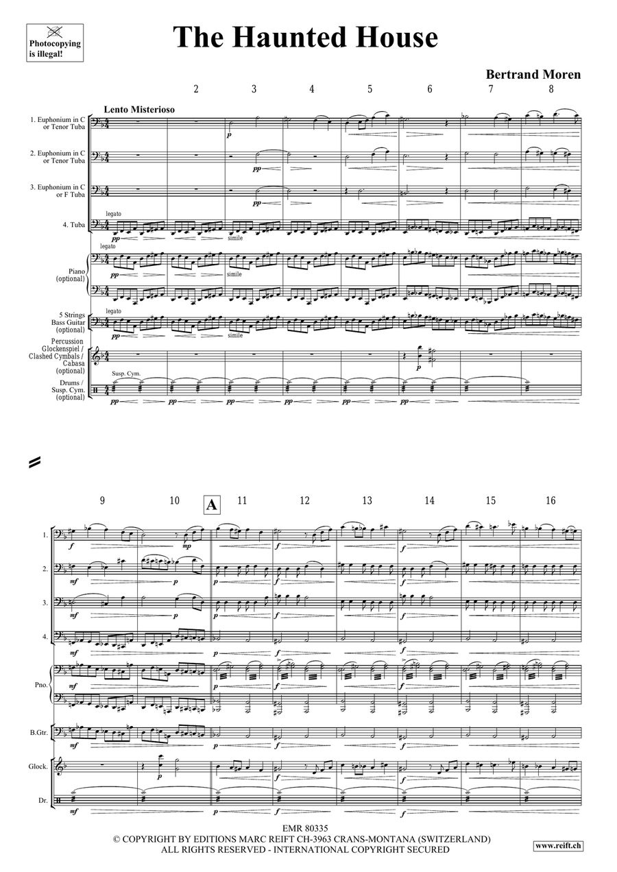 The Haunted House The Haunted House Tuba Quartet scores gallery preview page 4