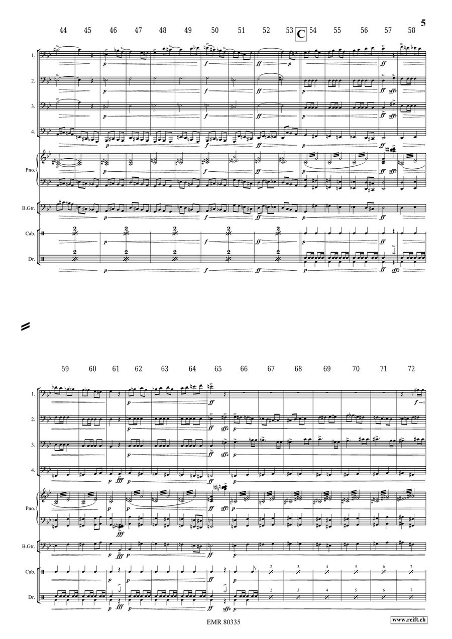 The Haunted House The Haunted House Tuba Quartet scores gallery preview page 6