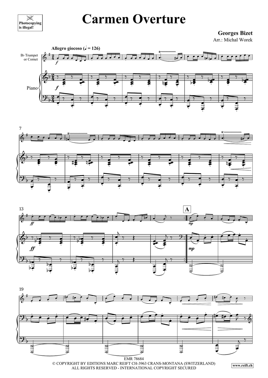 Carmen Overture Carmen Overture Cornet scores gallery preview page 4