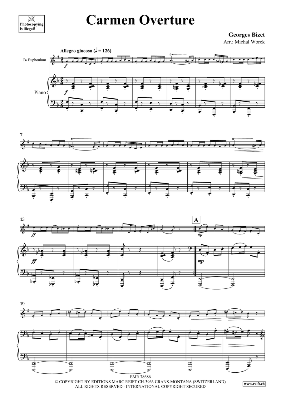 Carmen Overture Carmen Overture Euphonium scores gallery preview page 4