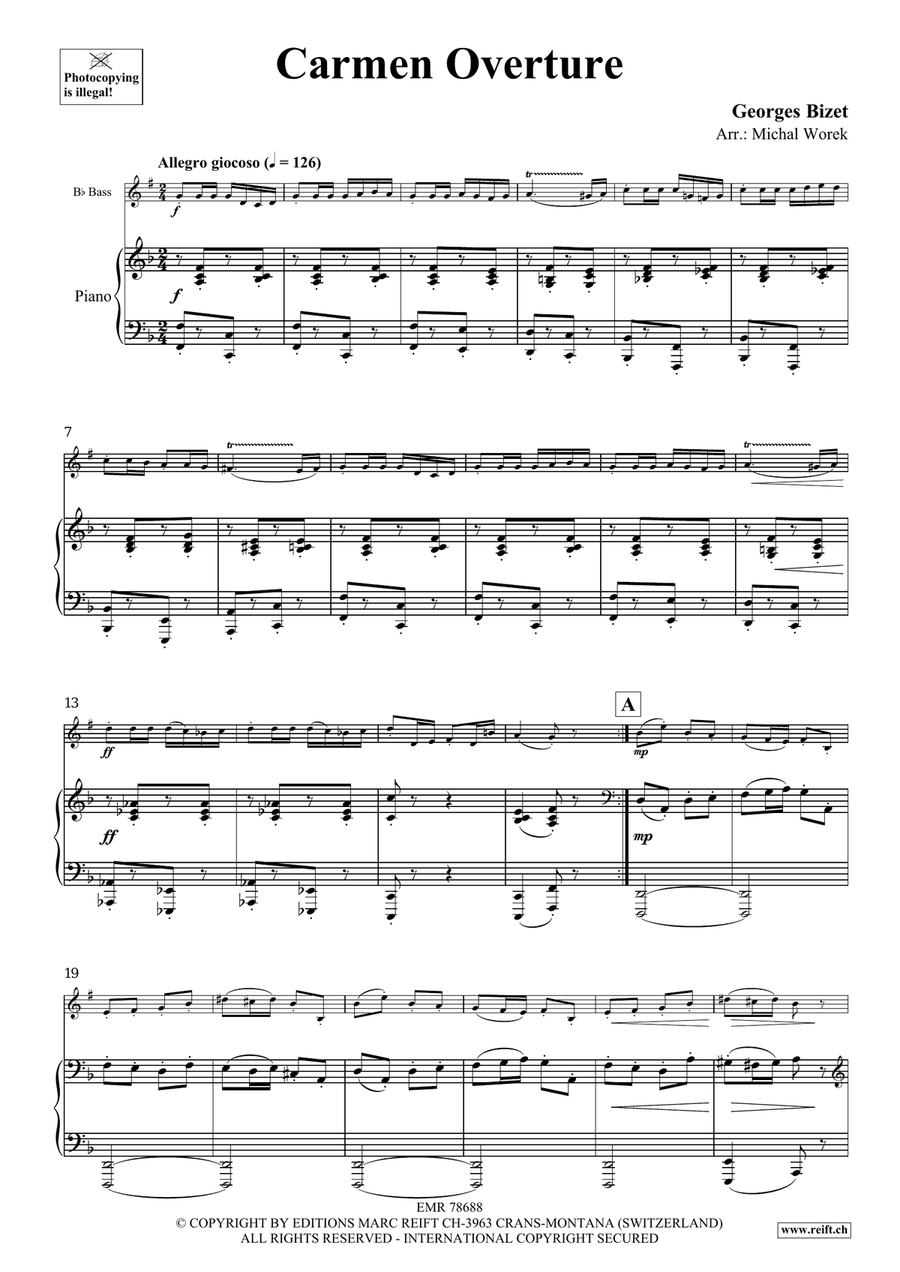 Carmen Overture Carmen Overture Voice Solo scores gallery preview page 4