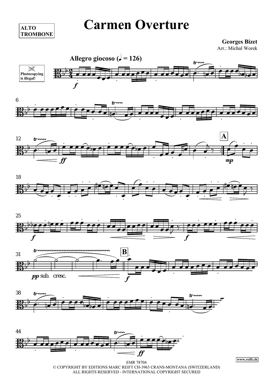 Carmen Overture Carmen Overture Piano Accompaniment scores gallery preview page 3