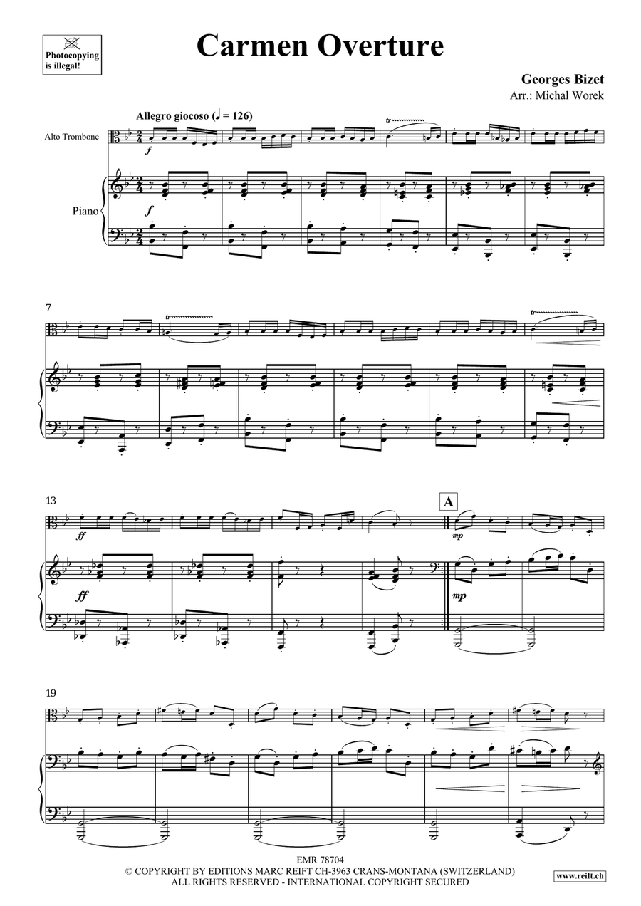 Carmen Overture Carmen Overture Piano Accompaniment scores gallery preview page 4