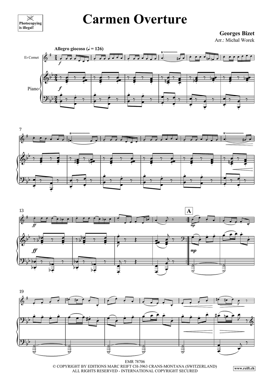 Carmen Overture Carmen Overture Cornet scores gallery preview page 4