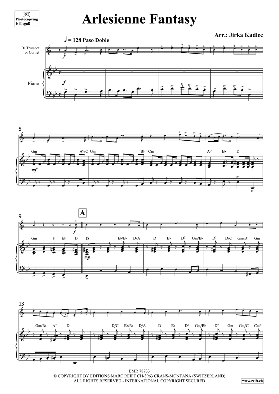 Arlesienne Fantasy Arlesienne Fantasy Cornet scores gallery preview page 4