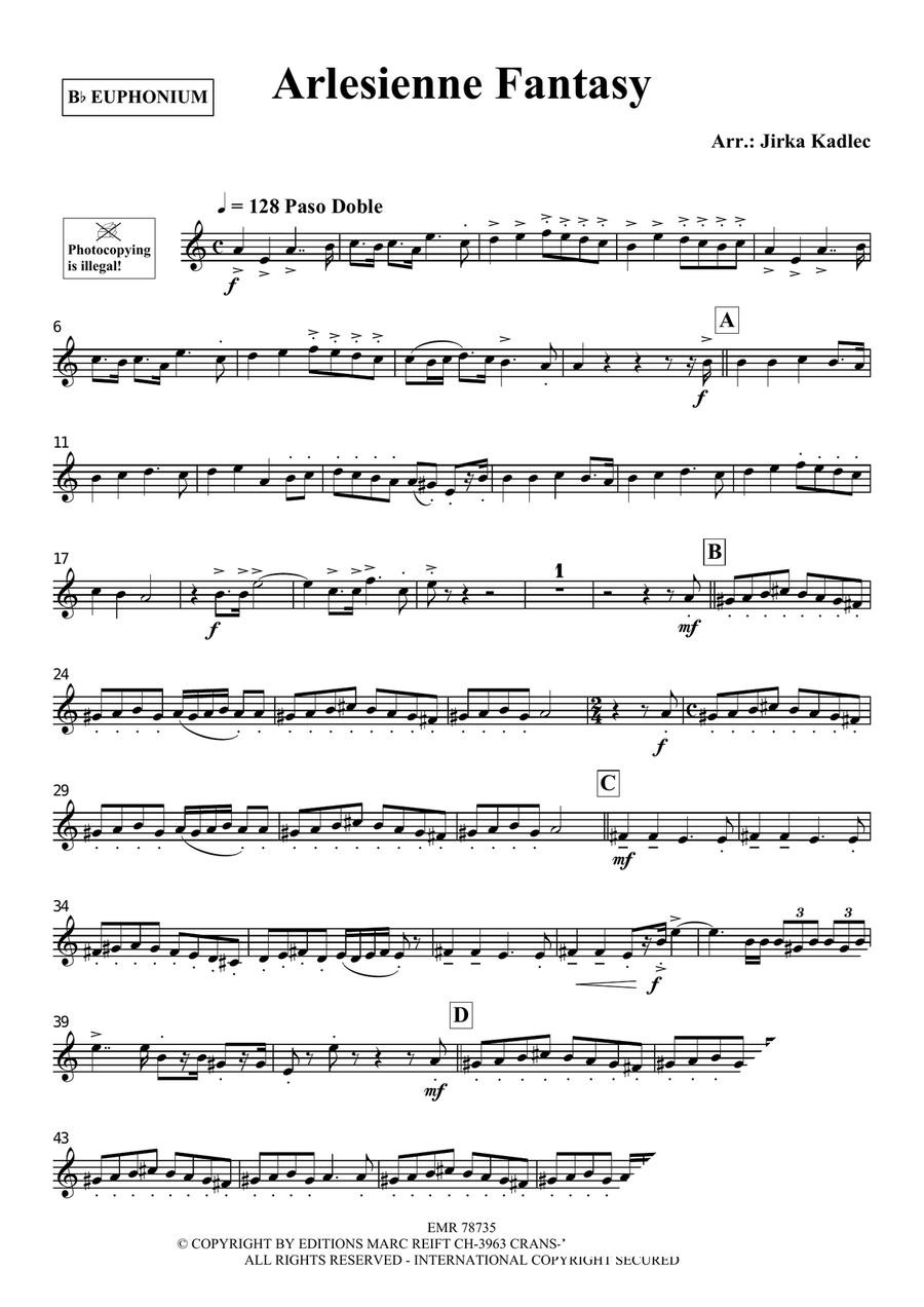 Arlesienne Fantasy Arlesienne Fantasy Euphonium scores gallery preview page 3