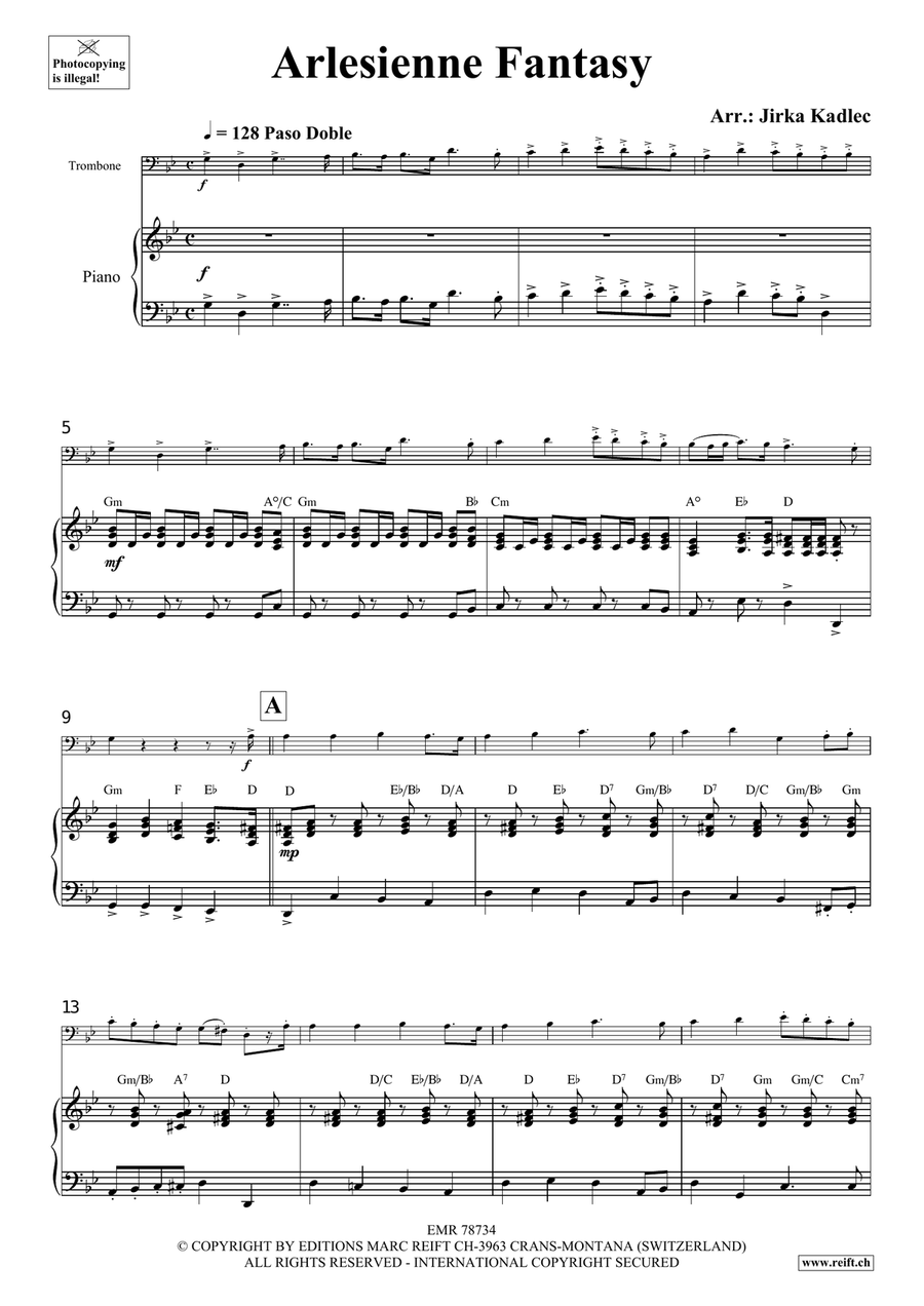Arlesienne Fantasy Arlesienne Fantasy Piano Accompaniment scores gallery preview page 4