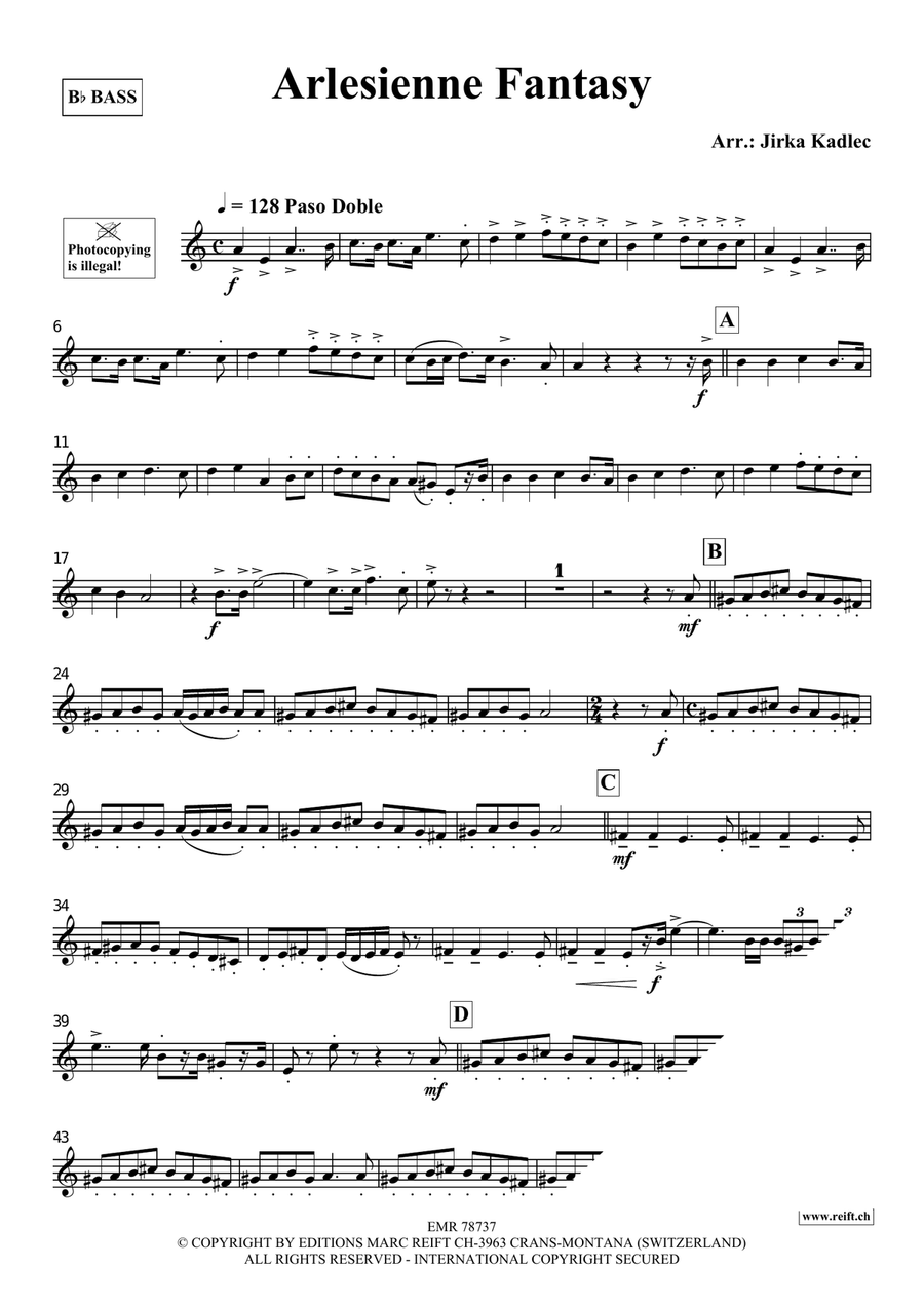 Arlesienne Fantasy Arlesienne Fantasy Voice Solo scores gallery preview page 3