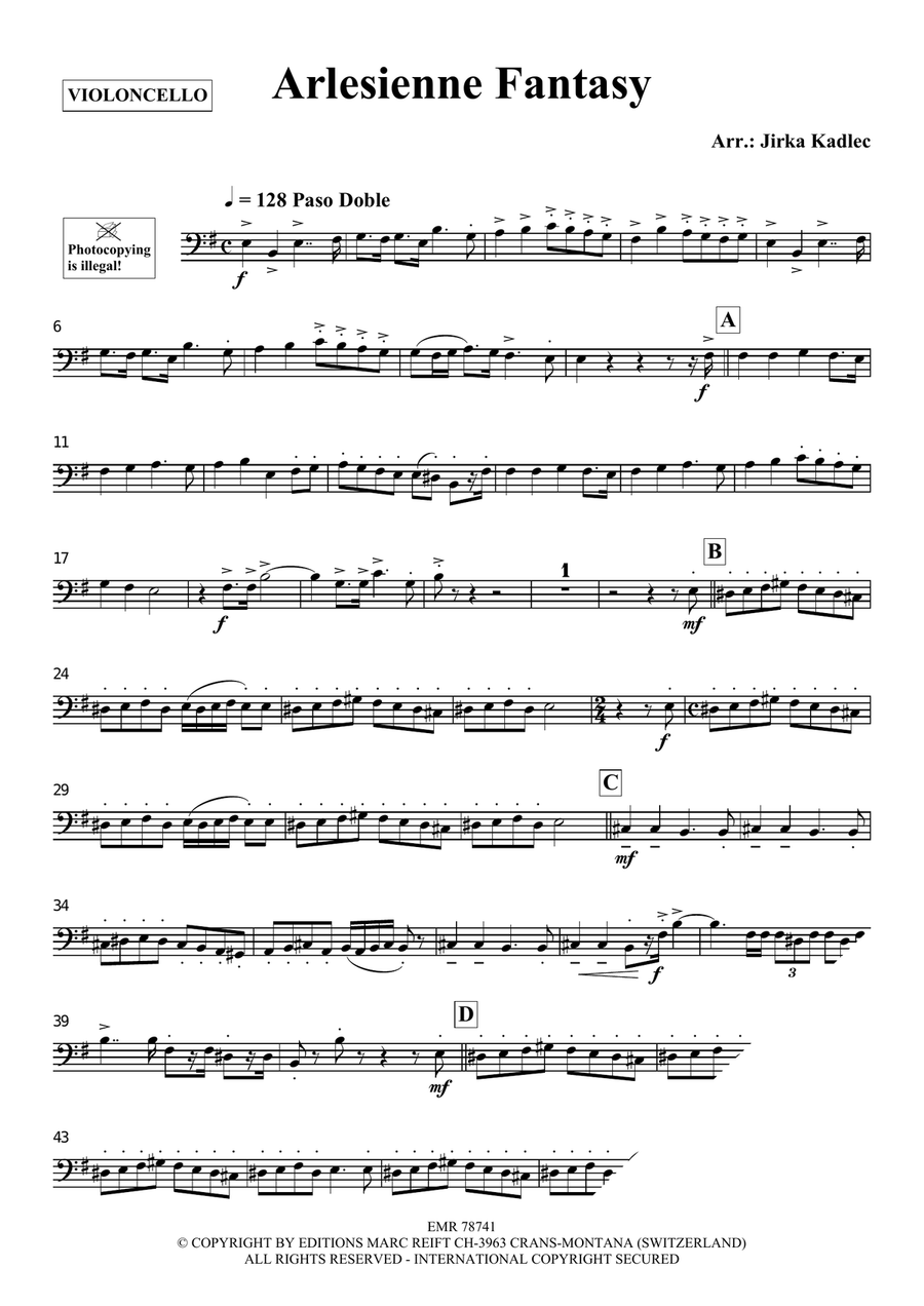 Arlesienne Fantasy Arlesienne Fantasy Piano Accompaniment scores gallery preview page 3