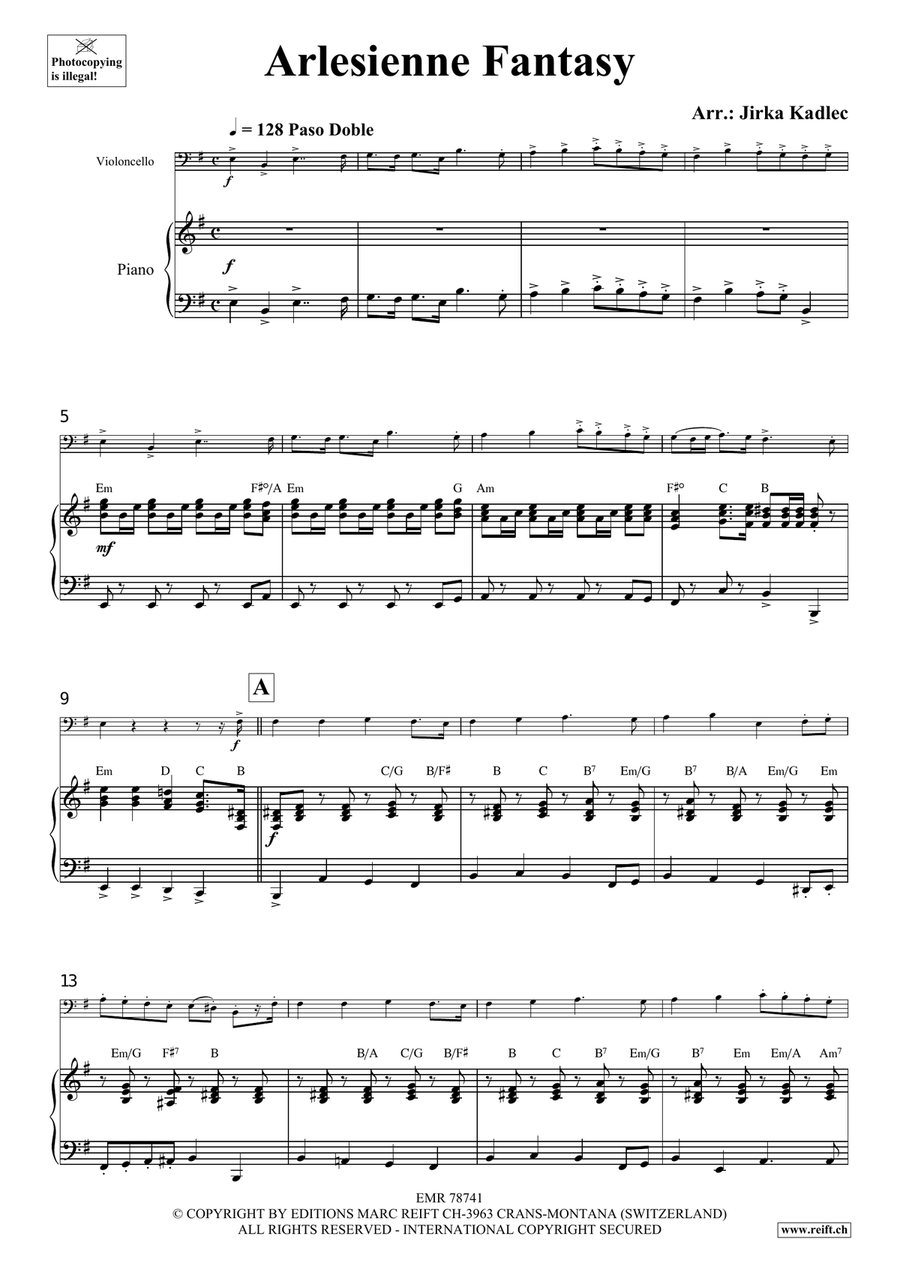 Arlesienne Fantasy Arlesienne Fantasy Piano Accompaniment scores gallery preview page 4