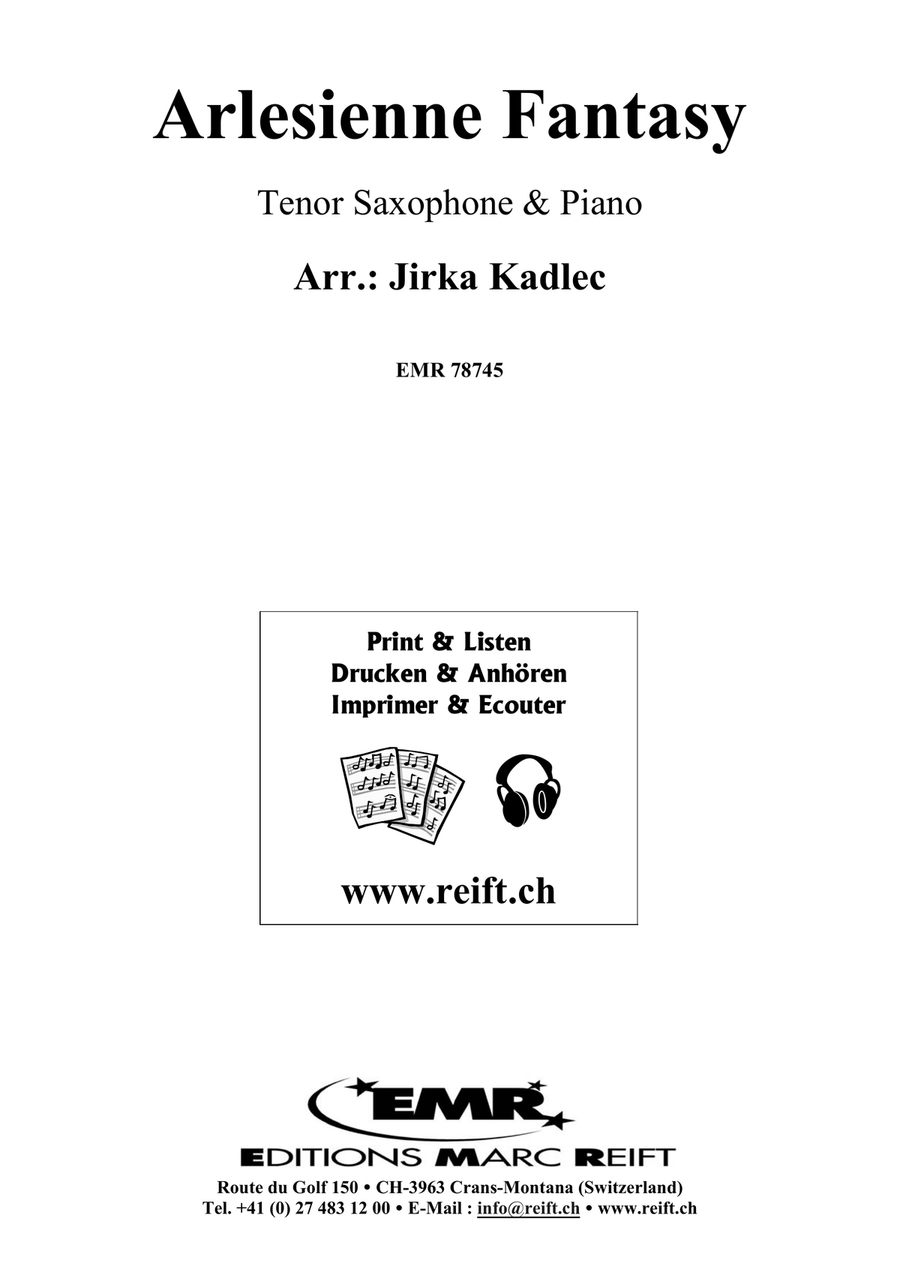 Arlesienne Fantasy Arlesienne Fantasy Tenor Saxophone scores gallery preview page 2