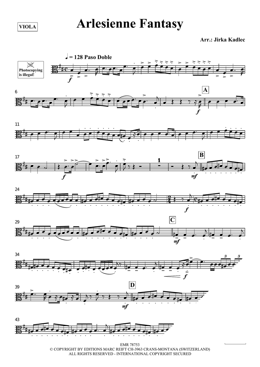 Arlesienne Fantasy Arlesienne Fantasy Piano Accompaniment scores gallery preview page 3
