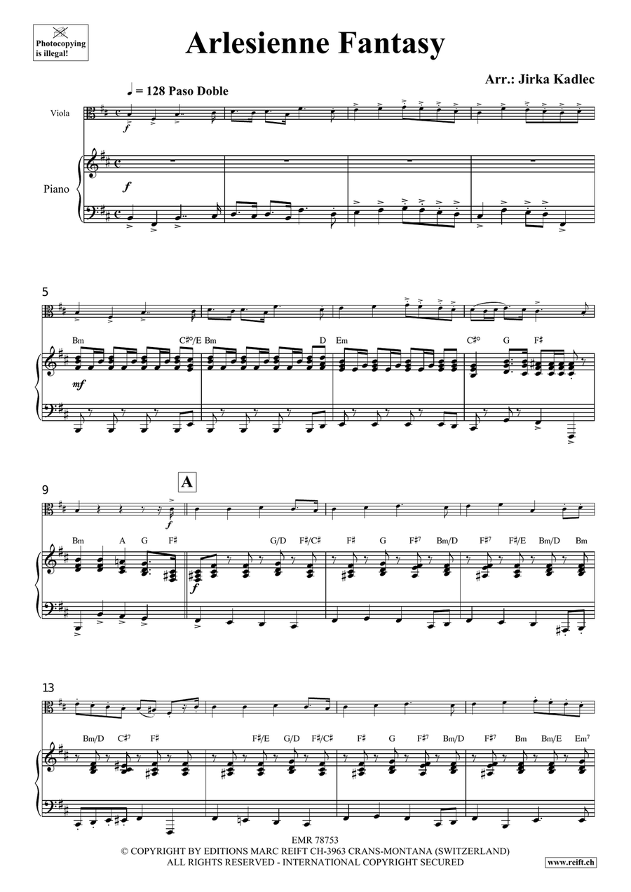 Arlesienne Fantasy Arlesienne Fantasy Piano Accompaniment scores gallery preview page 4