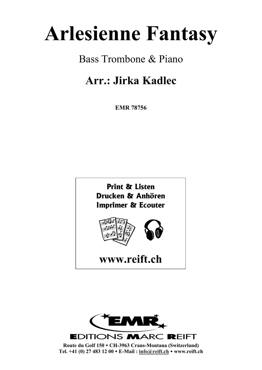 Arlesienne Fantasy Arlesienne Fantasy Bass Trombone scores gallery preview page 2