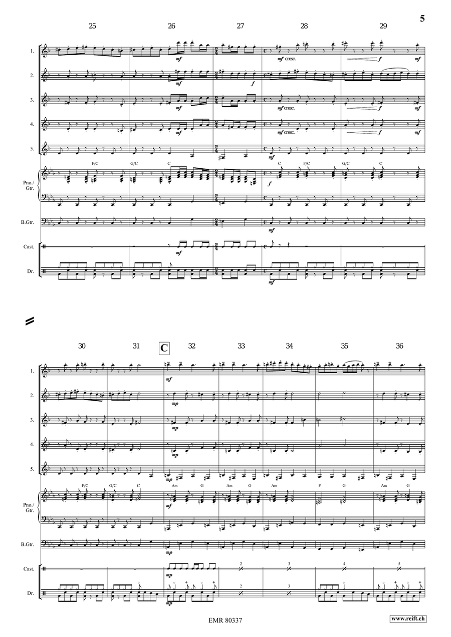 Arlesienne Fantasy Arlesienne Fantasy Clarinet Quintet scores gallery preview page 5