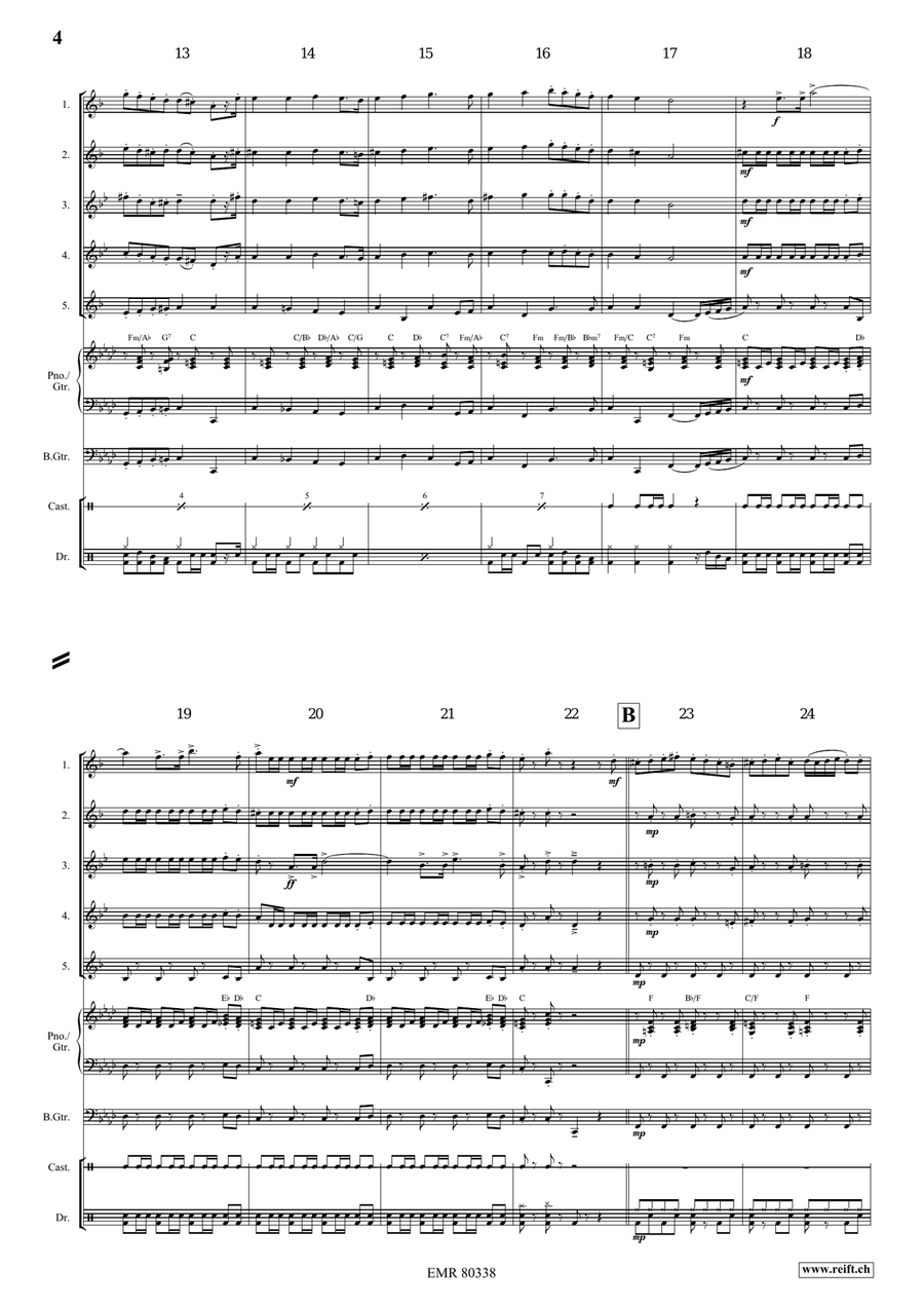 Arlesienne Fantasy Arlesienne Fantasy Saxophone Quintet scores gallery preview page 4