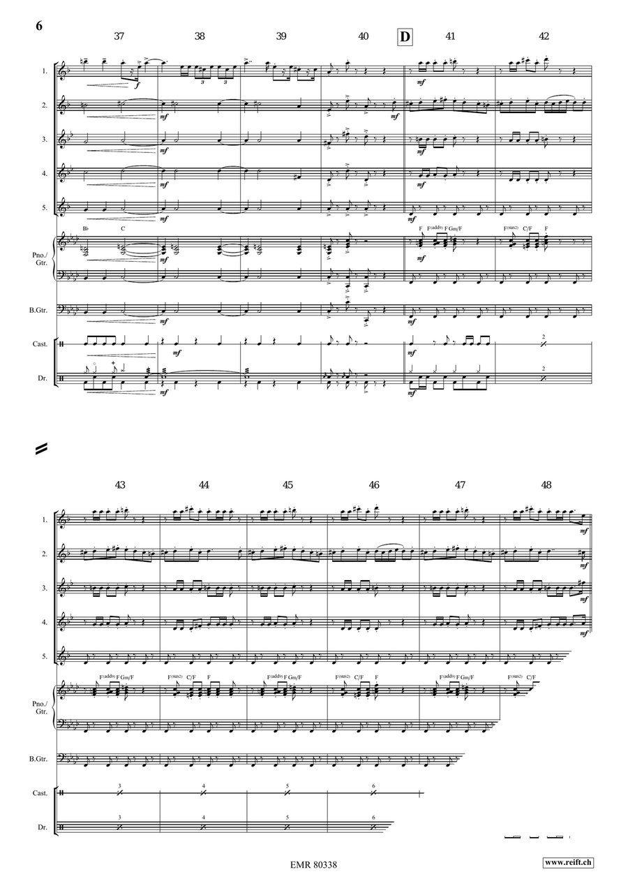 Arlesienne Fantasy Arlesienne Fantasy Saxophone Quintet scores gallery preview page 6