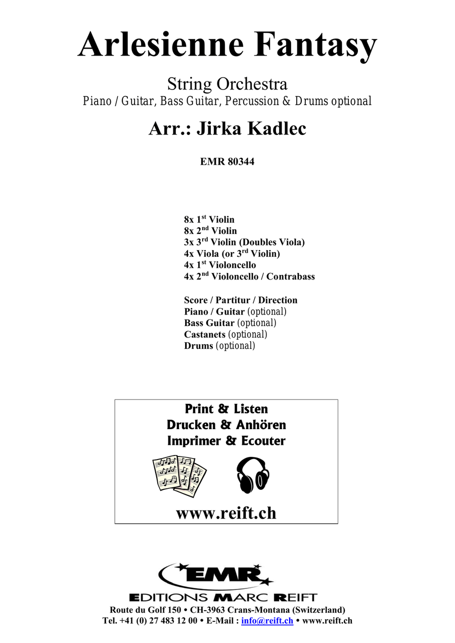 Arlesienne Fantasy Arlesienne Fantasy String Orchestra scores gallery preview page 2