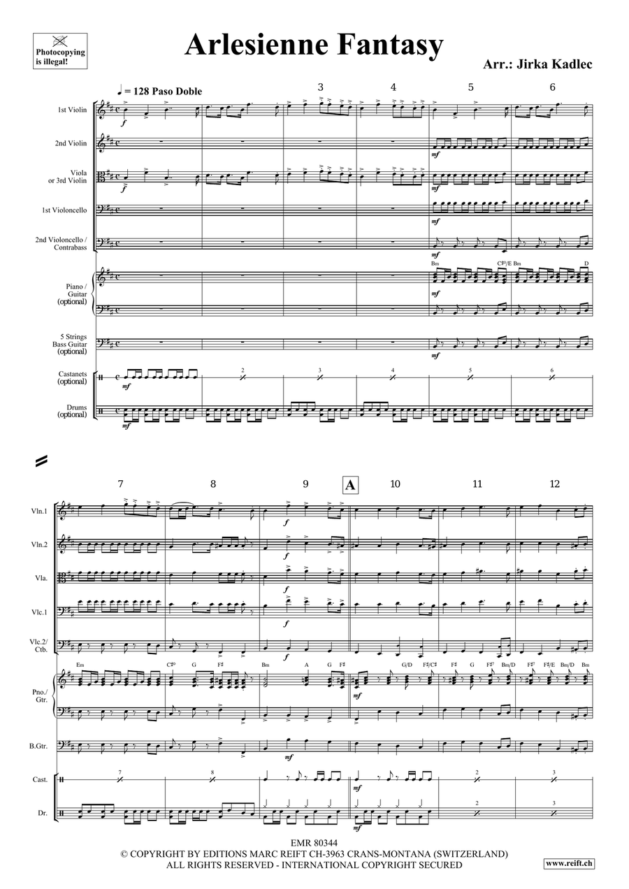 Arlesienne Fantasy Arlesienne Fantasy String Orchestra scores gallery preview page 3