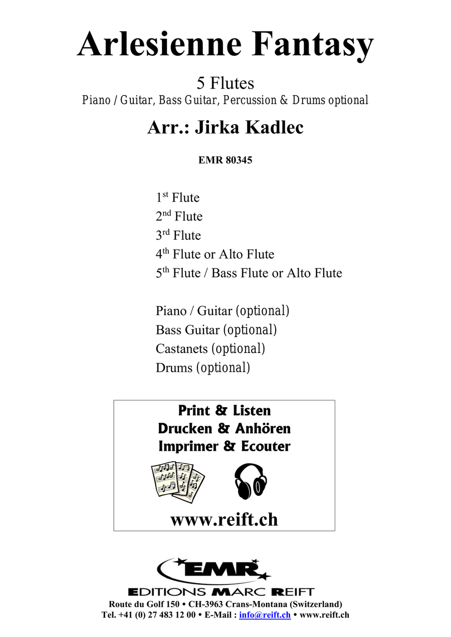 Arlesienne Fantasy Arlesienne Fantasy Flute scores gallery preview page 2