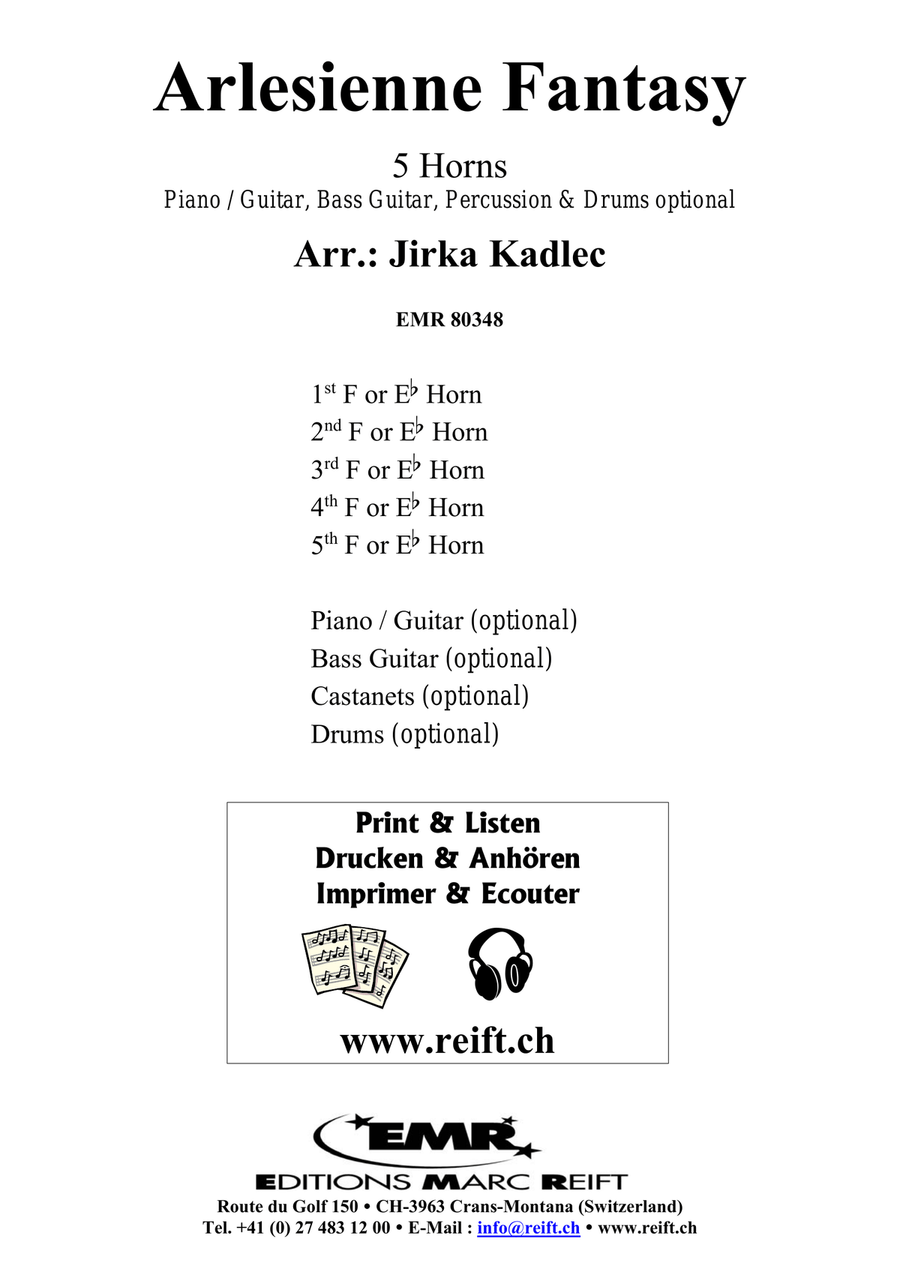 Arlesienne Fantasy Arlesienne Fantasy Horn scores gallery preview page 2