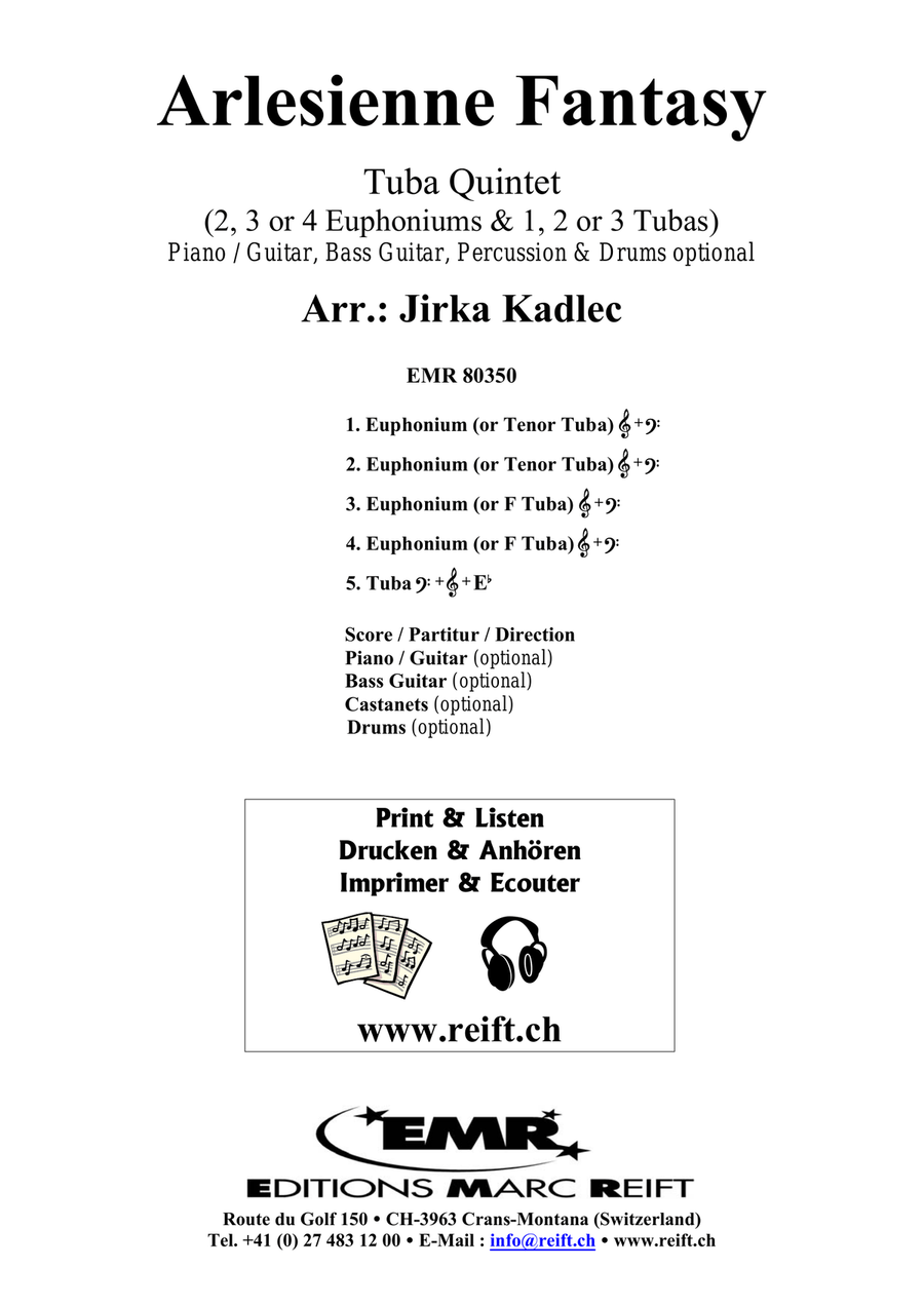 Arlesienne Fantasy Arlesienne Fantasy Tuba scores gallery preview page 2