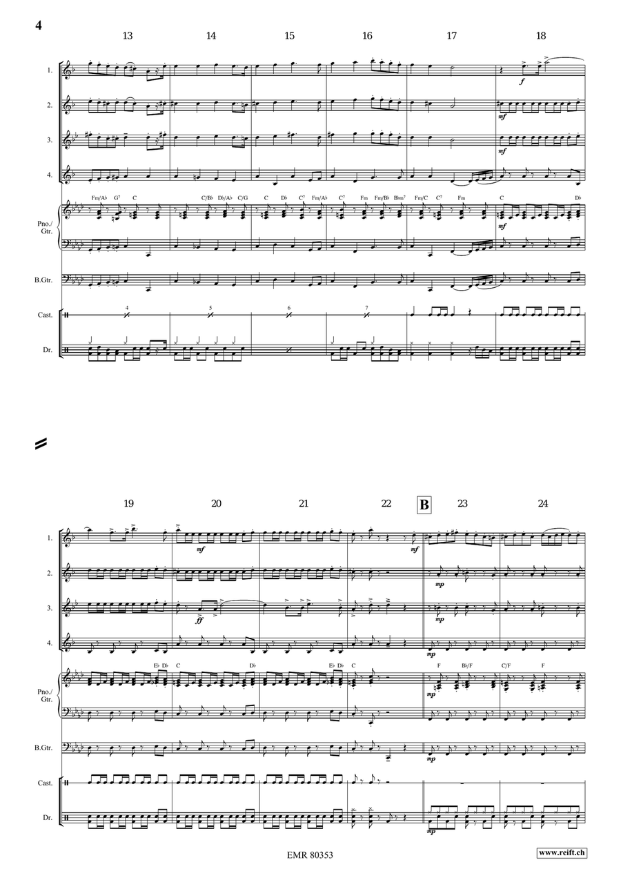 Arlesienne Fantasy Arlesienne Fantasy Saxophone Quartet scores gallery preview page 4