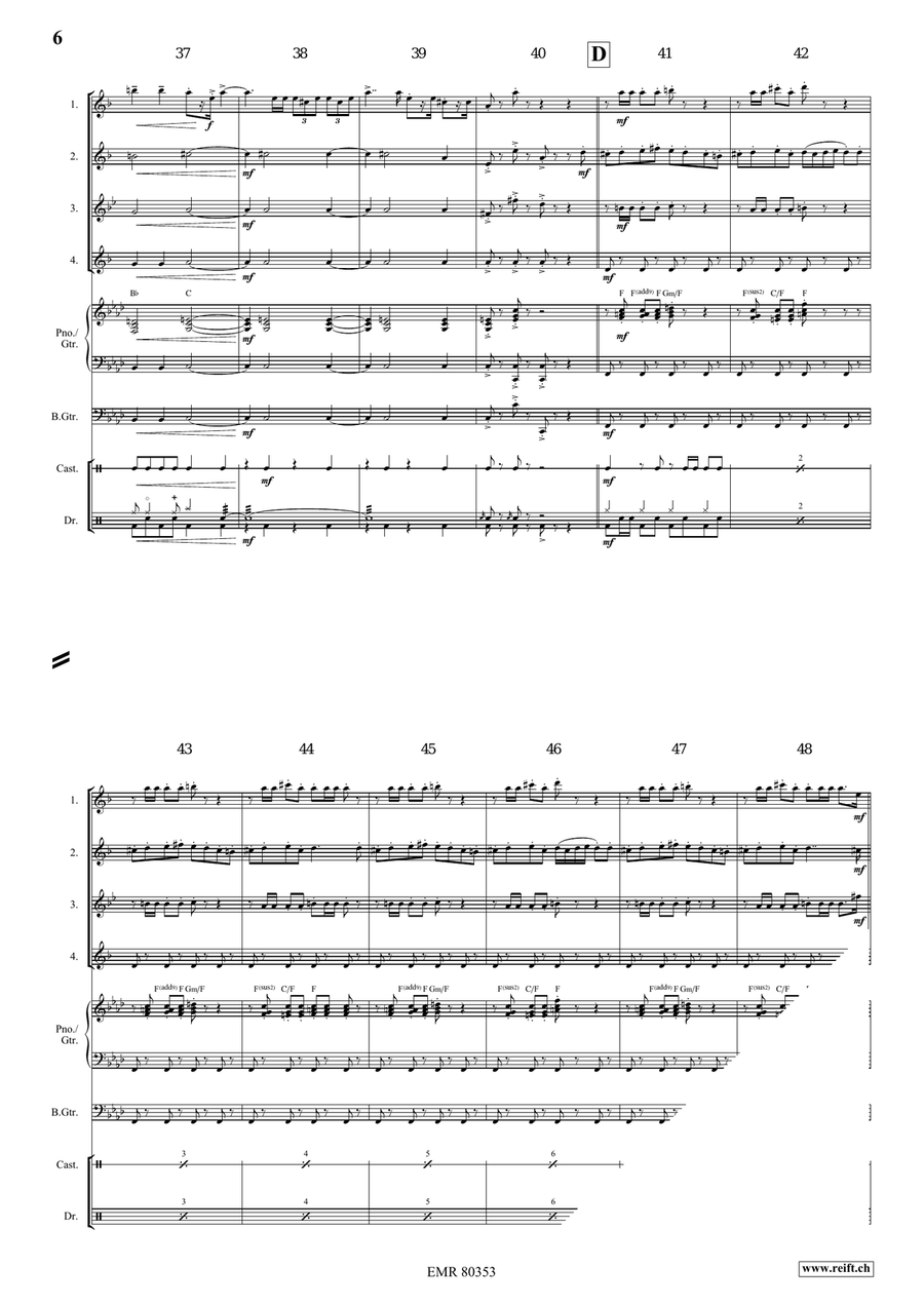 Arlesienne Fantasy Arlesienne Fantasy Saxophone Quartet scores gallery preview page 6