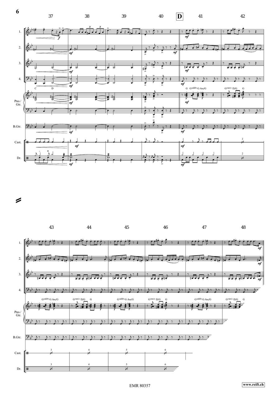 Arlesienne Fantasy Arlesienne Fantasy Brass Quartet scores gallery preview page 6