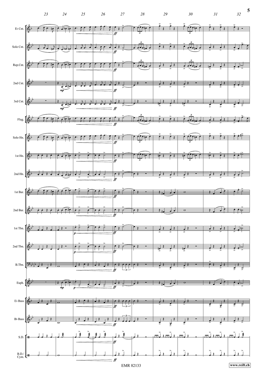 The Thin Red Line The Thin Red Line Brass Band scores gallery preview page 5