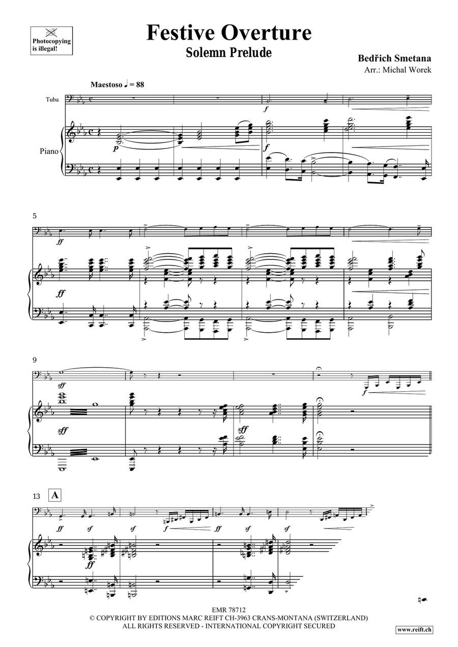 Festive Overture Festive Overture Tuba scores gallery preview page 3