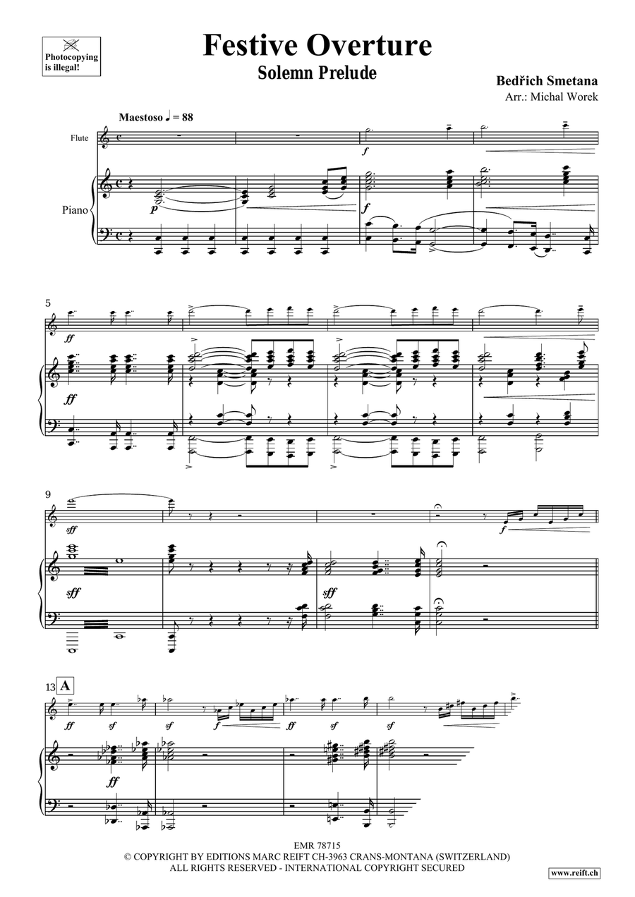 Festive Overture Festive Overture Flute Solo scores gallery preview page 3