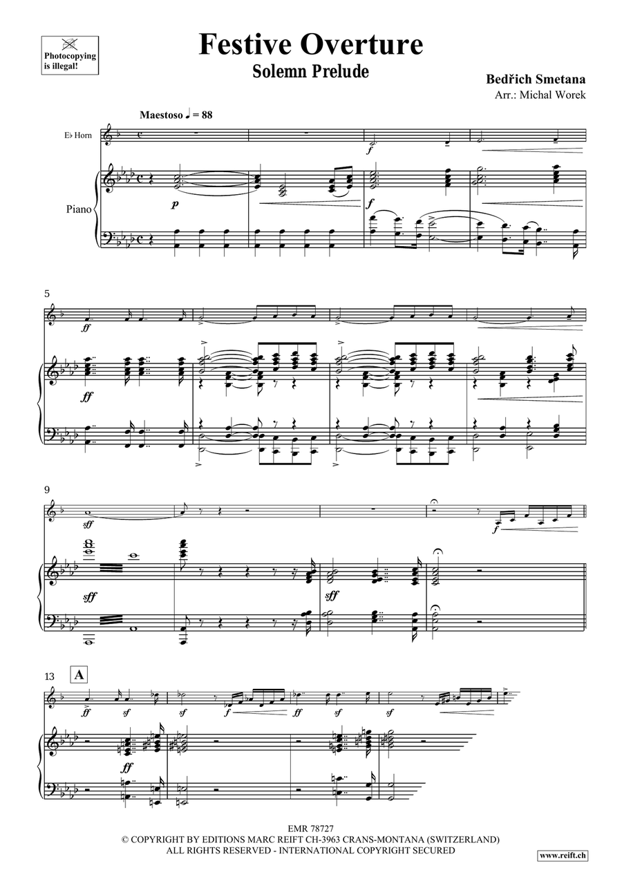 Festive Overture Festive Overture Horn scores gallery preview page 3