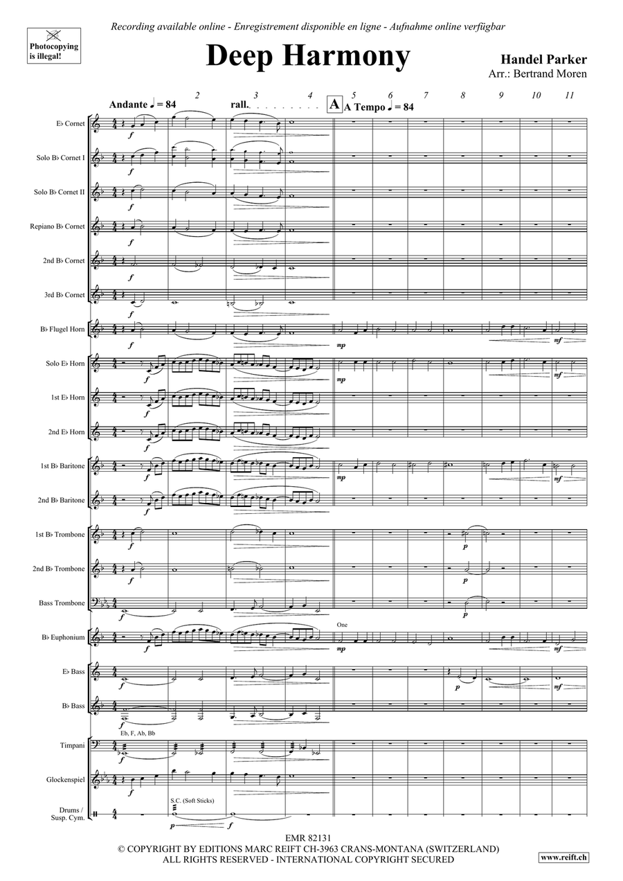 Deep Harmony Deep Harmony Brass Band scores gallery preview page 4