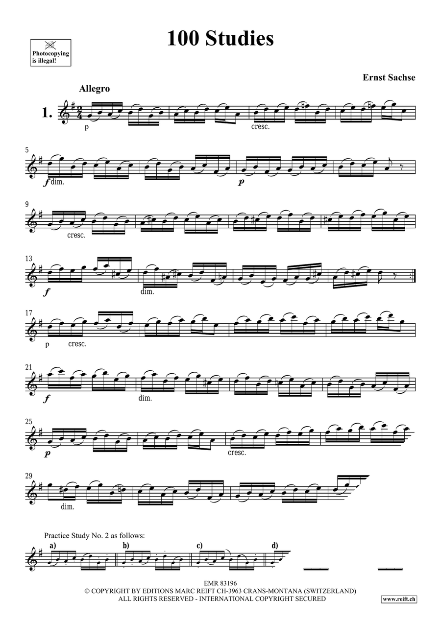 100 Studies 100 Studies Flute Solo scores gallery preview page 3
