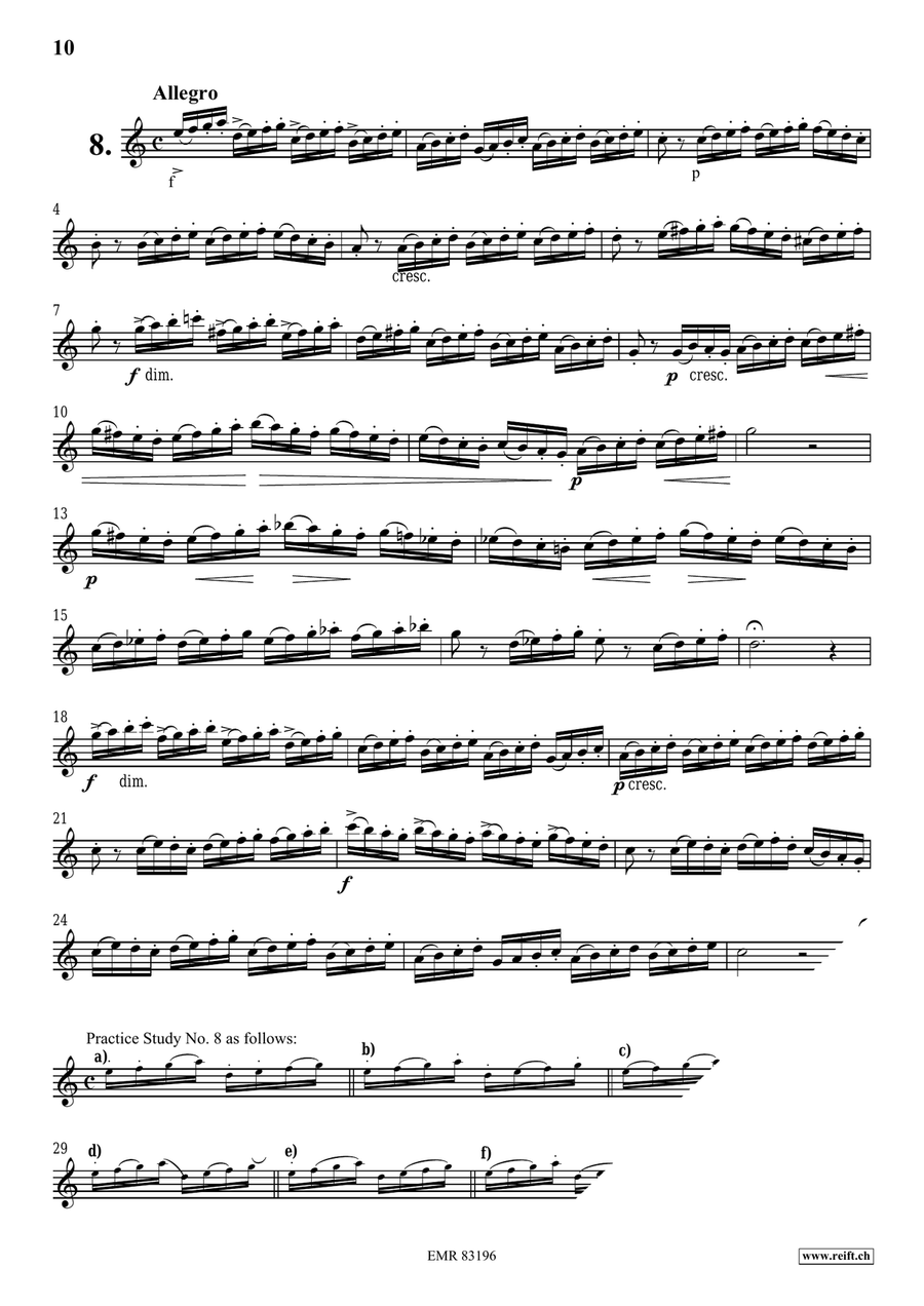 100 Studies 100 Studies Flute Solo scores gallery preview page 9