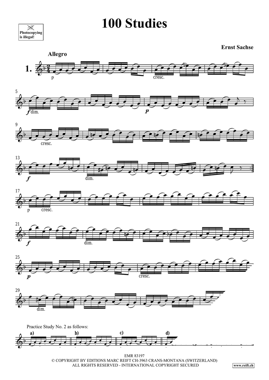 100 Studies 100 Studies Oboe Solo scores gallery preview page 3