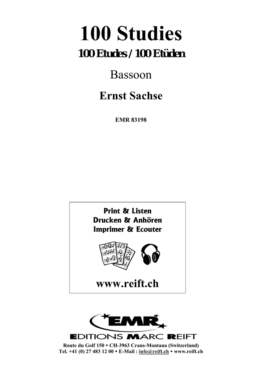 100 Studies 100 Studies Bassoon Solo scores gallery preview page 2