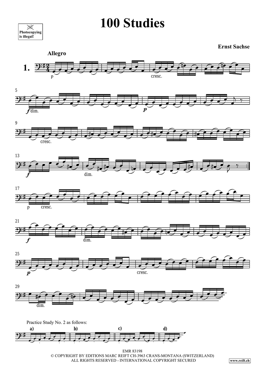 100 Studies 100 Studies Bassoon Solo scores gallery preview page 3