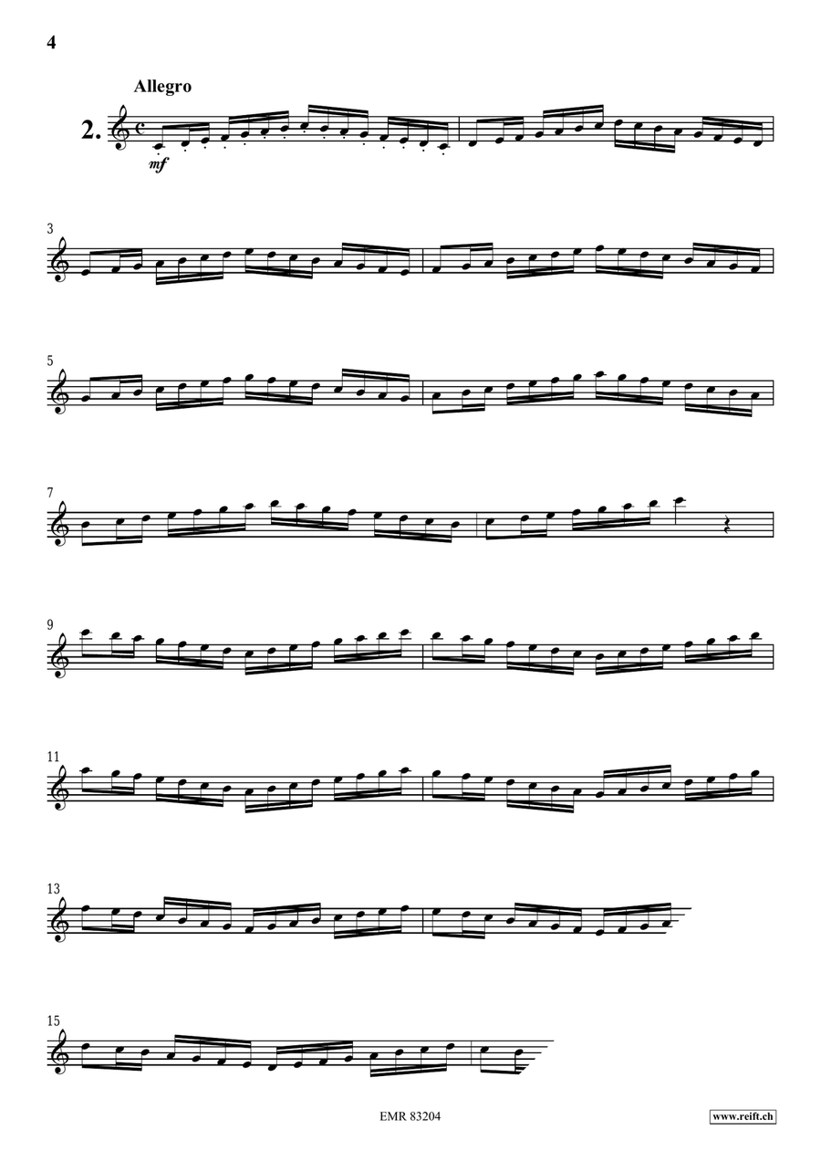 100 Studies by Ernst Sachse Baritone Saxophone - Sheet Music page 4