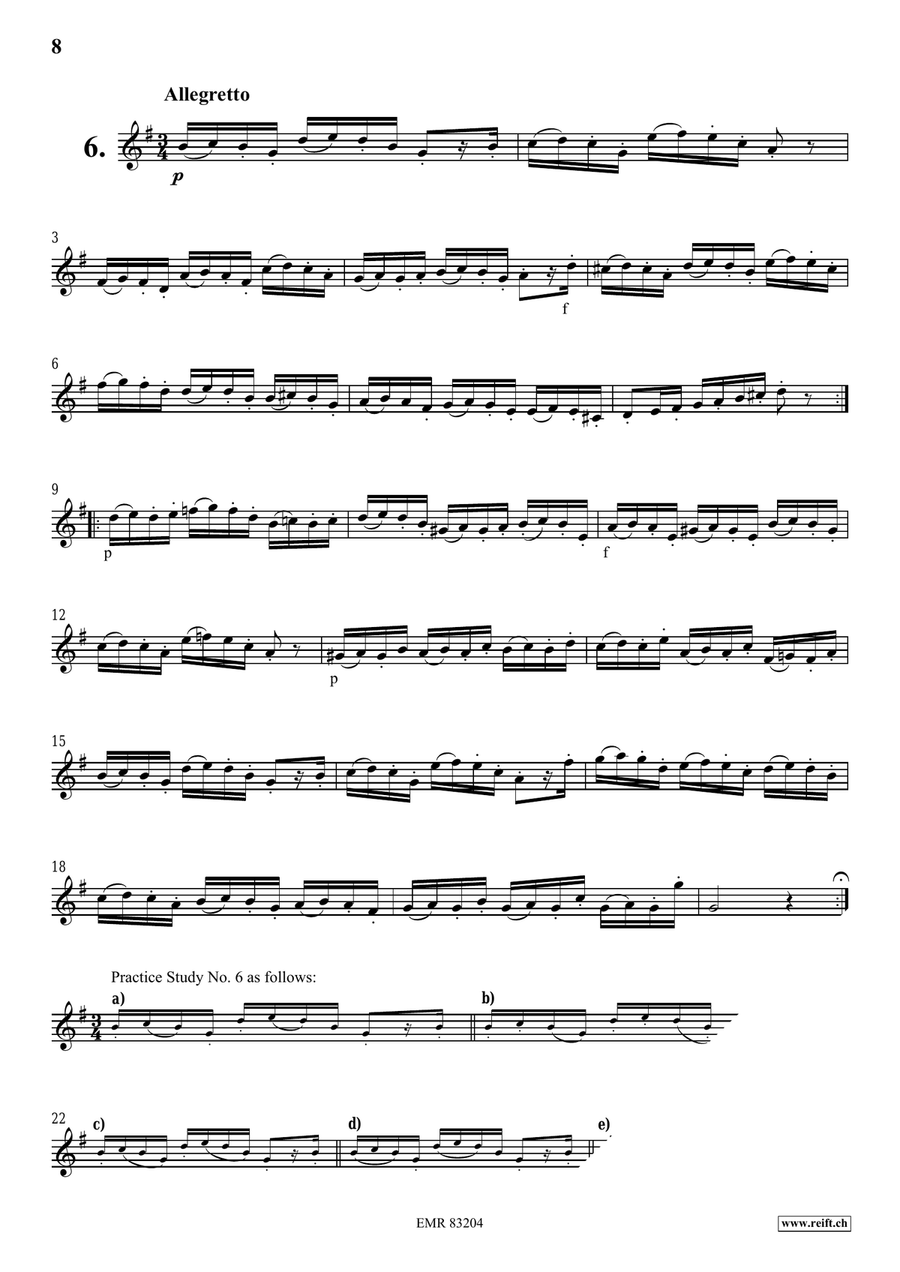 100 Studies by Ernst Sachse Baritone Saxophone - Sheet Music page 7