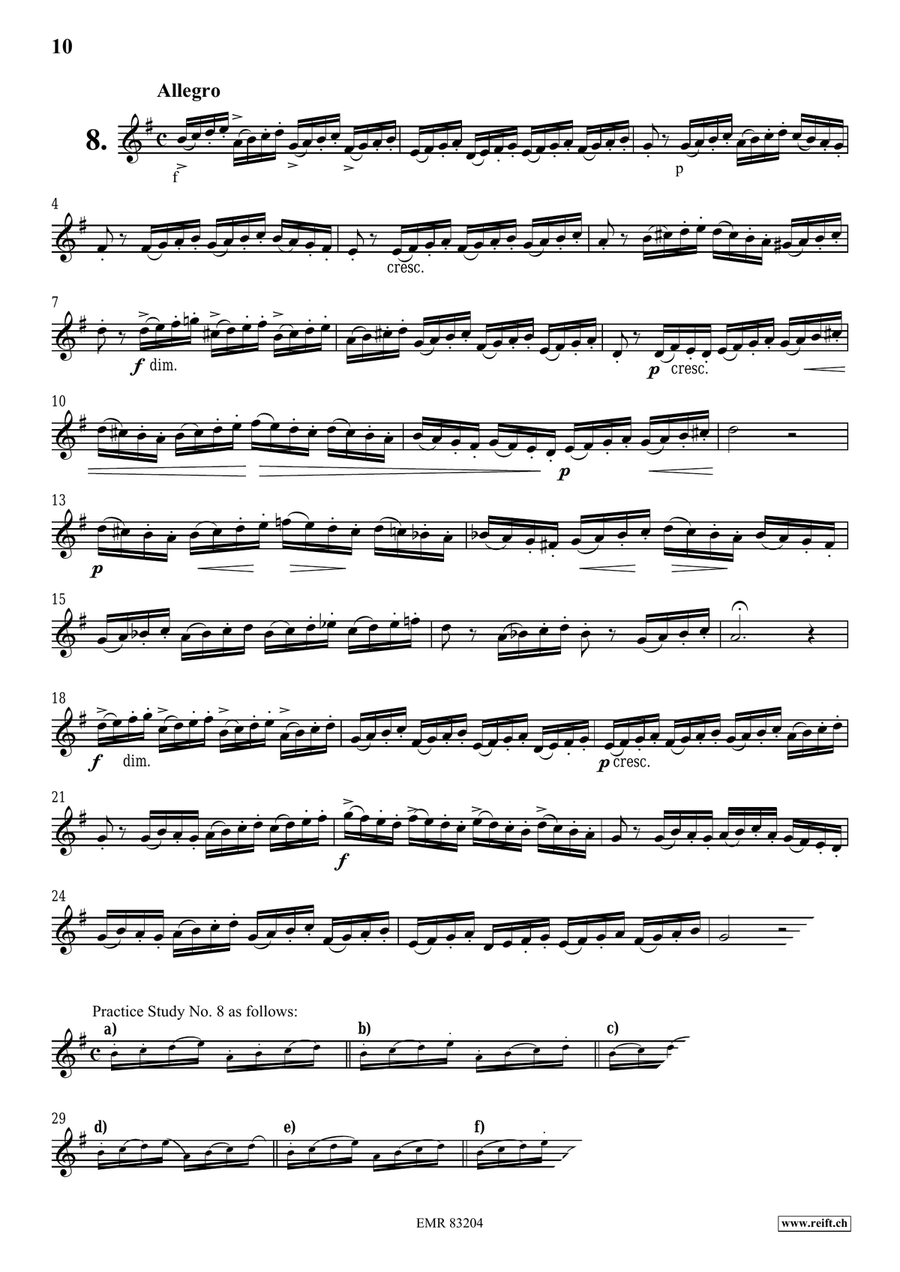 100 Studies by Ernst Sachse Baritone Saxophone - Sheet Music page 9