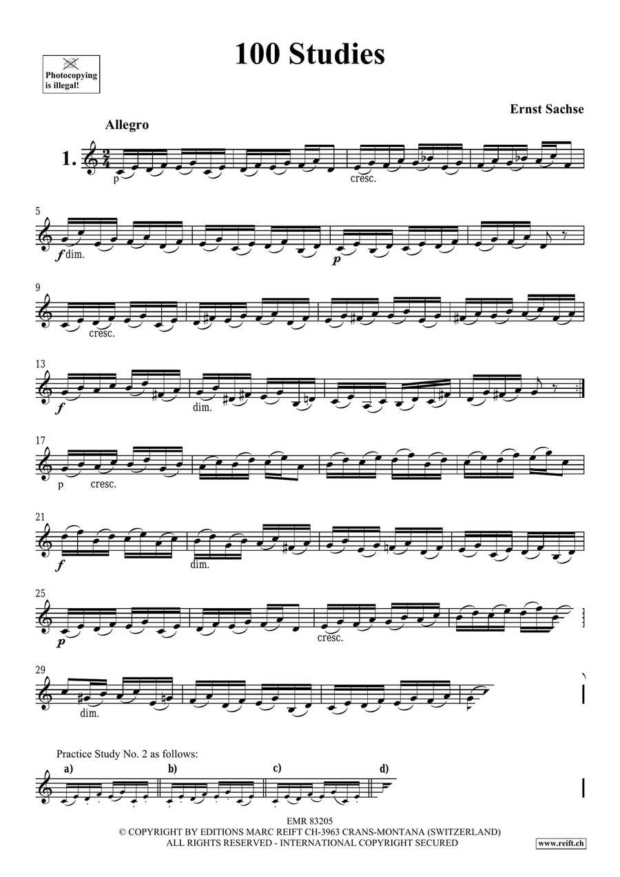 100 Studies 100 Studies Cornet scores gallery preview page 3