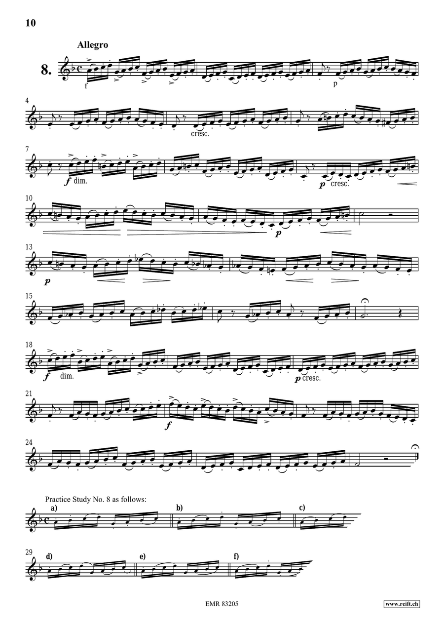 100 Studies 100 Studies Cornet scores gallery preview page 9