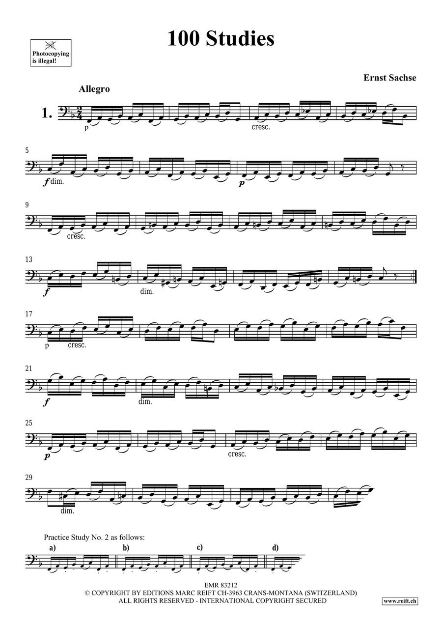 100 Studies 100 Studies Trombone scores gallery preview page 3