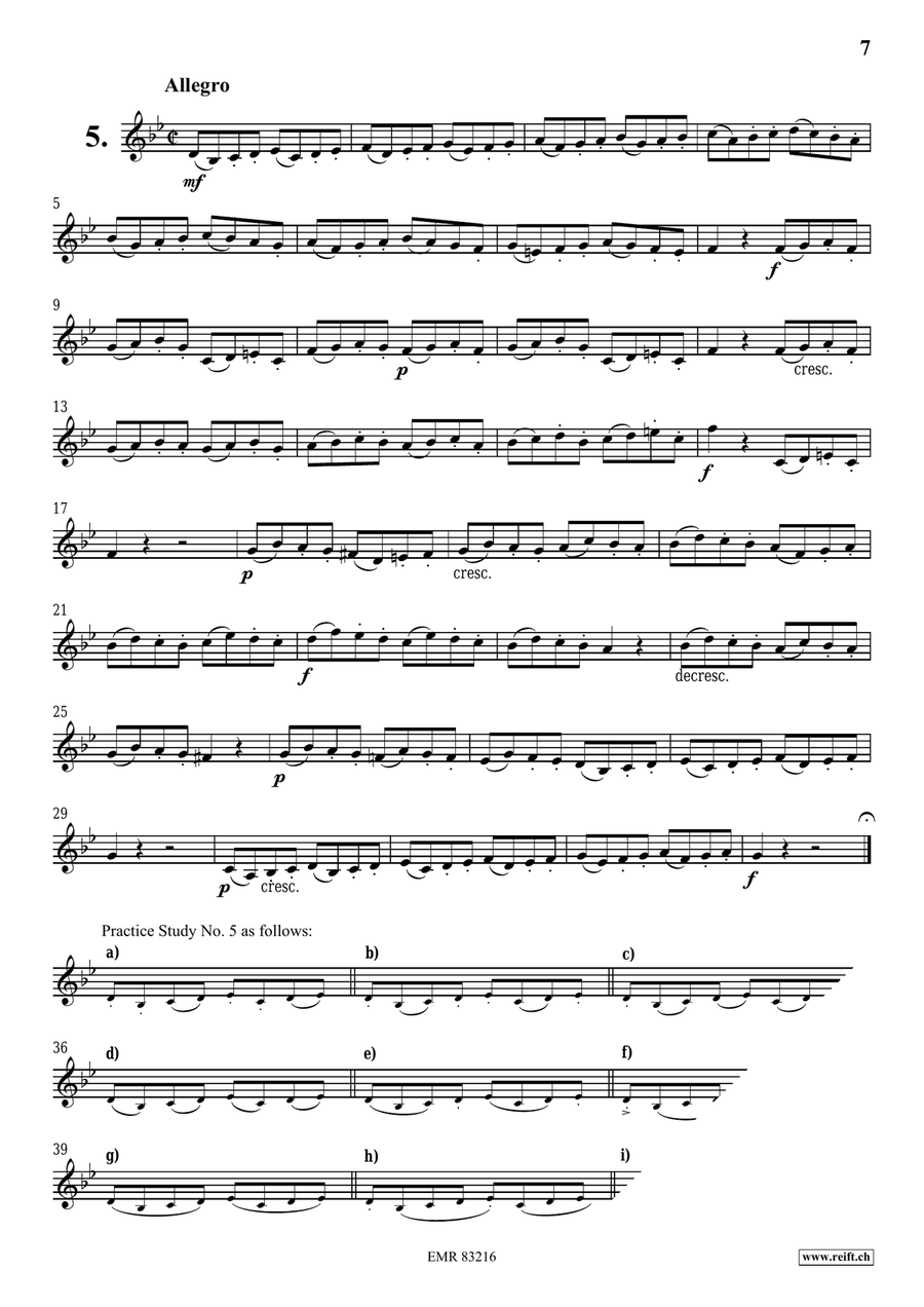 100 Studies 100 Studies Cornet scores gallery preview page 6