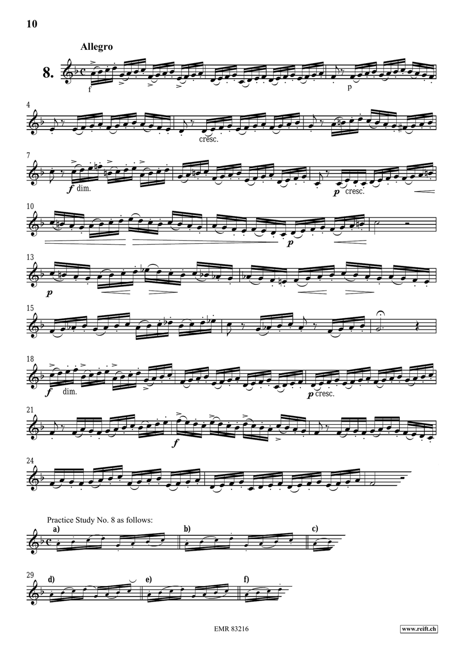 100 Studies 100 Studies Cornet scores gallery preview page 9
