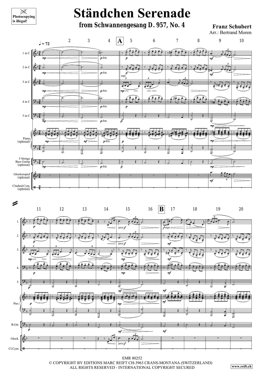 Ständchen Serenade Ständchen Serenade Score scores gallery preview page 3